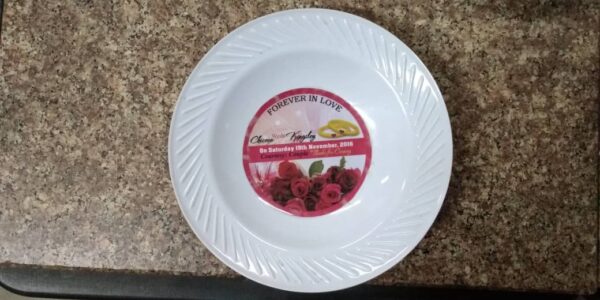 10" Deep Striped Plate
